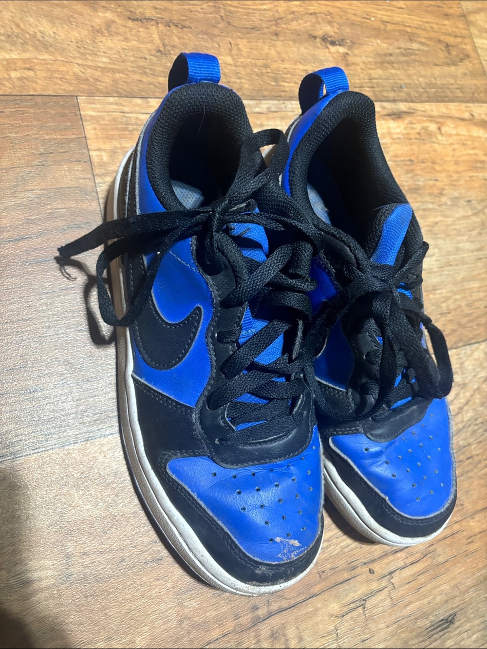 Nike Kids Royal Blue and Black Lace-Up Sneakers
